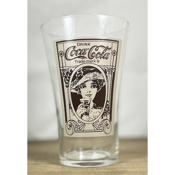 Coca-Cola 16oz Re-Creation Flair Glass Turn of the Century Design Archives - Picture 4 of 4